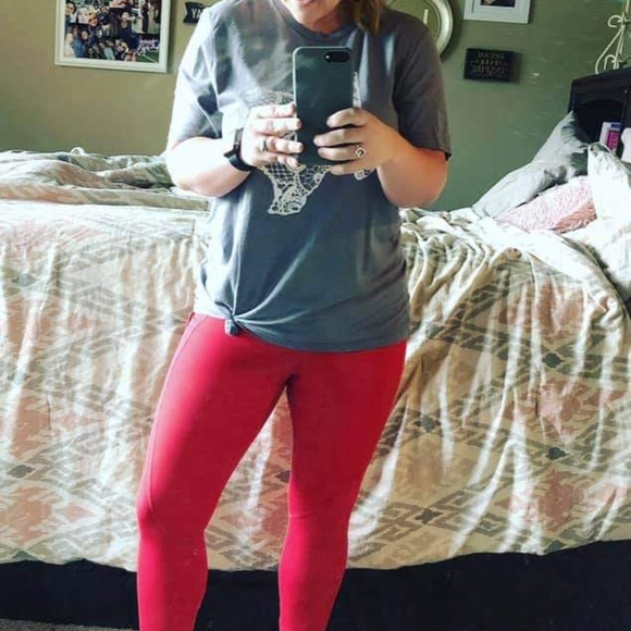 Red Pocket Light n Tight Hi-Rise Capri 20" RC - Picture 3 of 7